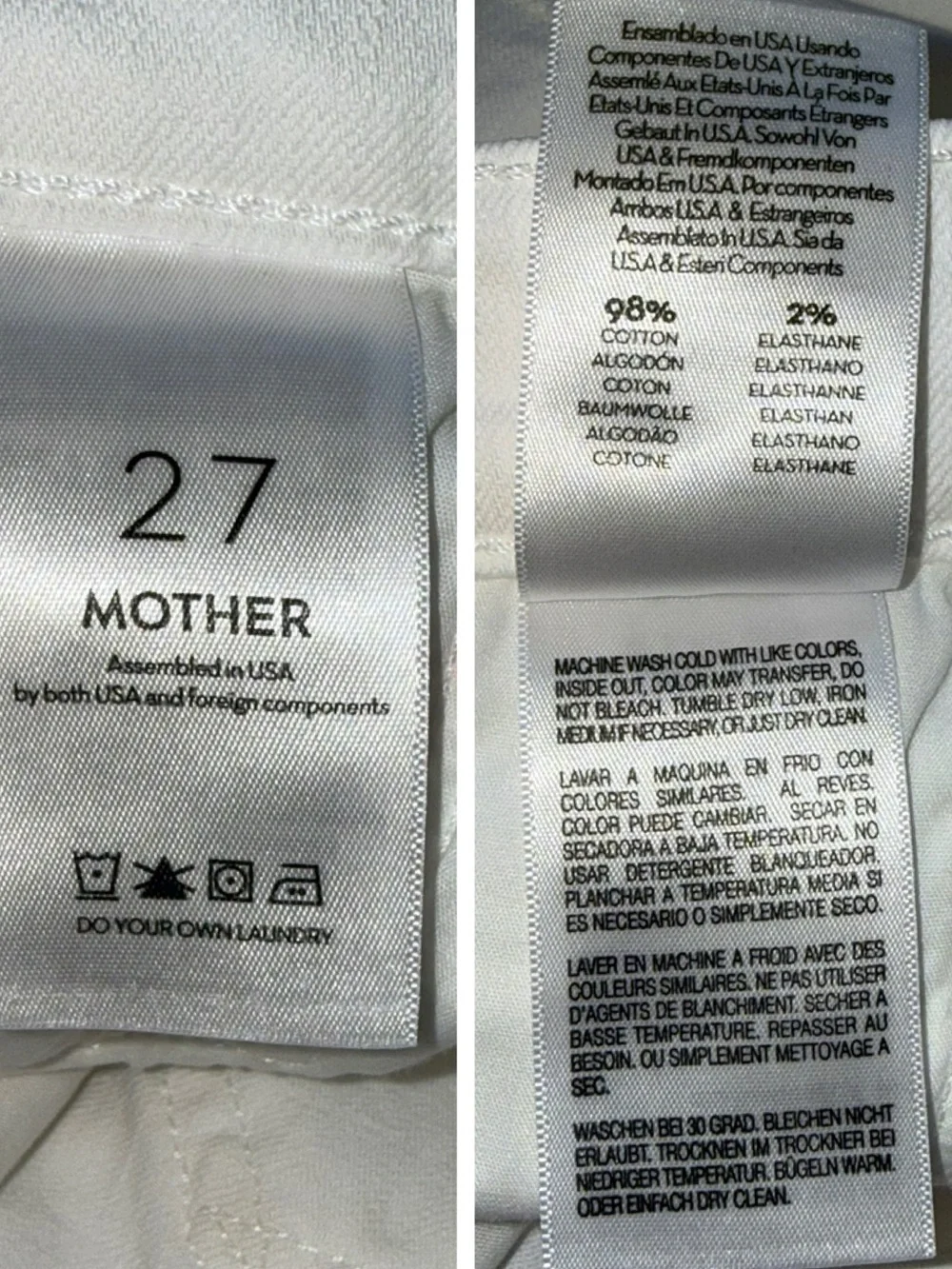 MOTHER Superior The Weekend Flare Jeans in Totally Innocent Size 27 - Picture 15 of 16